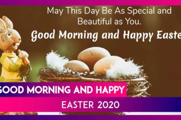 Good Morning and Happy Easter 2020: Wish With Cute Bunny and Sweet Flower Images Early Morning