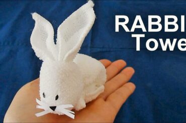 Folding a Cute Little RABBIT TOWEL