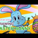 How to Draw Cute Easter Bunny / Cara menggambar kelinci Imut [step by step]
