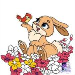 Cute bunny and brid for Easter !!!