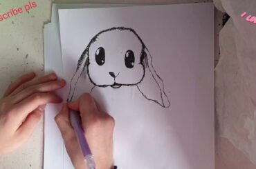 Drawing a cute bunny for Easter!!!🐇🐣🐥