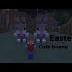 I built cute bunny (in Minecraft) for Easter