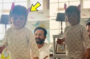 Taimur Ali Khan looks cute as Rabbit made.by Mom Kareena celebrating Easter | Saif Ali Khan