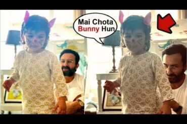 Taimur Ali Khan Looks CUTE Wearing BUNNY Dress During Easter Celebration With Mommy Kareena And Saif