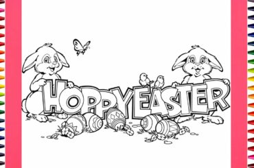 The Coloring Couple Presents: Cute Bunnies | Happy Easter! | How to
