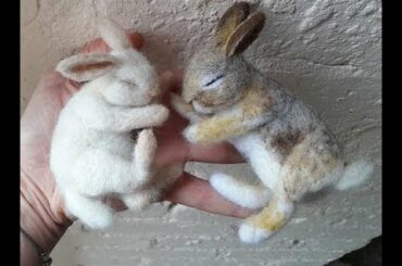 DIY Sleeping Wild Bunny  Rabbit - The Wishing Shed