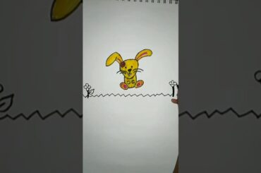 How to draw a cute bunny | Casual Kiddi | Kids drawing | cute bunny | drawing for kids |