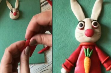 How to Make a Cute Easter Bunny with Play Dough | DIY Craft Ideas, Videos & Tutorials