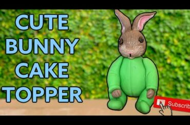 Cute Bunny Cake Topper Tutorial