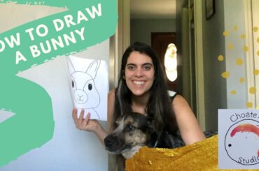 How to Draw a Bunny | Art with Ms. Choate: Sunday Studio 3 | #stayhome & draw #withme