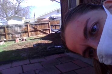 Singing a special song to baby, yard BUNNY