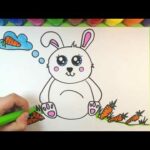 Drawing and Coloring a Cute Bunny 🐇 I How to draw a Bunny I Kids will be kids