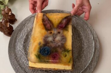 Super Pretty Easter Bunny 3D Art Jelly/Jello Cake. Cutest EVERRR
