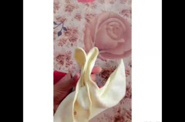 How to make a cute rabbit with a towel and paper 🐰🐇😍|| Tutorial ...homemade cute bunny 😍🐰