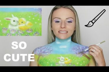 FACE PAINT TUTORIAL Cute Bunny Painting | ClaireLeeMakeup