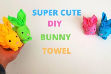 DIY CUTE TOWEL BUNNY
