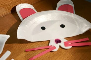 How to make easy cute bunny|paper plate bunny|shadha's craft world