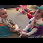 How to entertain twin babies - cute baby video