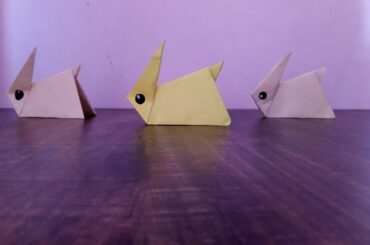 How to Make A Cute Bunny During Lock Down #Lock Down #Origami #Stay Safe Stay Home