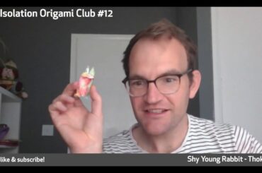 Self Isolating Origami Club SIOC #014 - Rabbit - Shy Young Rabbit (Thoki Yenn)