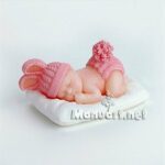 SILICONE MOLD - BABY DRESSED AS BUNNY 3D