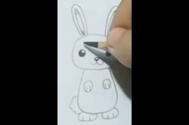 How to draw cute rabbit step by step