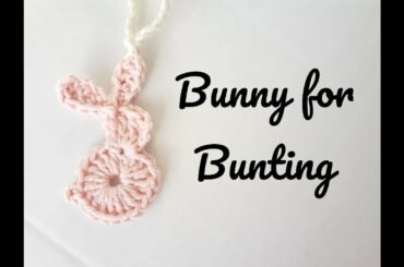 How to Crochet a Cute Bunny for Bunting #mummajcrochet