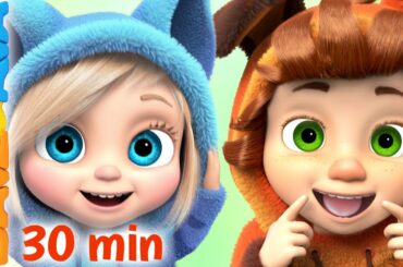 🕺Head Shoulders Knees and Toes + More Nursery Rhymes & Kids songs | Dave and Ava 🕺