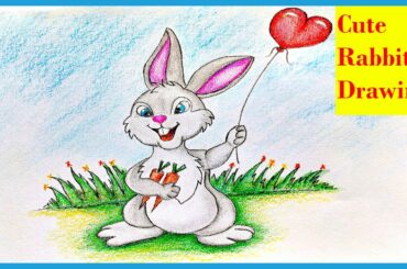how to draw a cute rabbit step by step very easy for kids