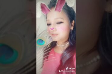 Cute bunny playing with feather... Beautiful song tere alawa koi bhi khwaish nhi hai akhir dil mai