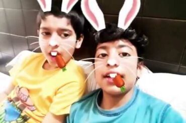 The Emoger cute bunny 😘ft.Children fun