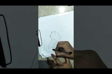 Cute White Bunny Drawing