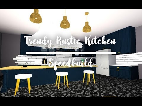 Trendy Rustic Kitchen I Bloxburg Speed Build I Cute Bunnies Cute Rabbit Videos - kitchen builds roblox bloxburg