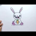 How to draw a cute bunny easy