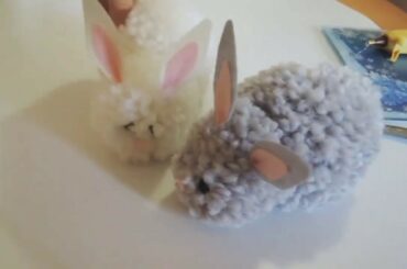 How to make thread bunny woolen / Woolen craft ideas