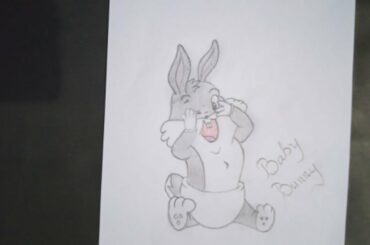 How to draw bugs bunny - How to draw a baby bunny.