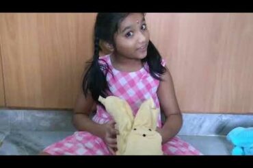 Cute Towel rabbit.lock down activity.