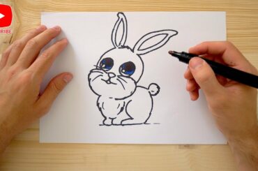 How to Draw a Cute Rabbit Step by Step Simple and Easy