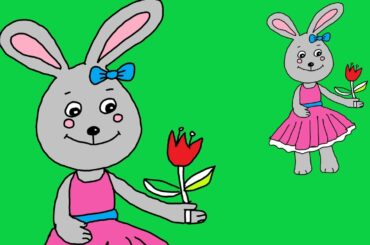 How to draw a cute rabbit girl | Easy drawing step by step | Painting and coloring art hub for kids
