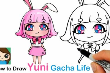 How to Draw Yuni from Gacha Life | Cute Anime Girl with Bunny Ears