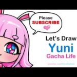 How to draw Yuni from Gacha life cute Anime girl with bunny ears