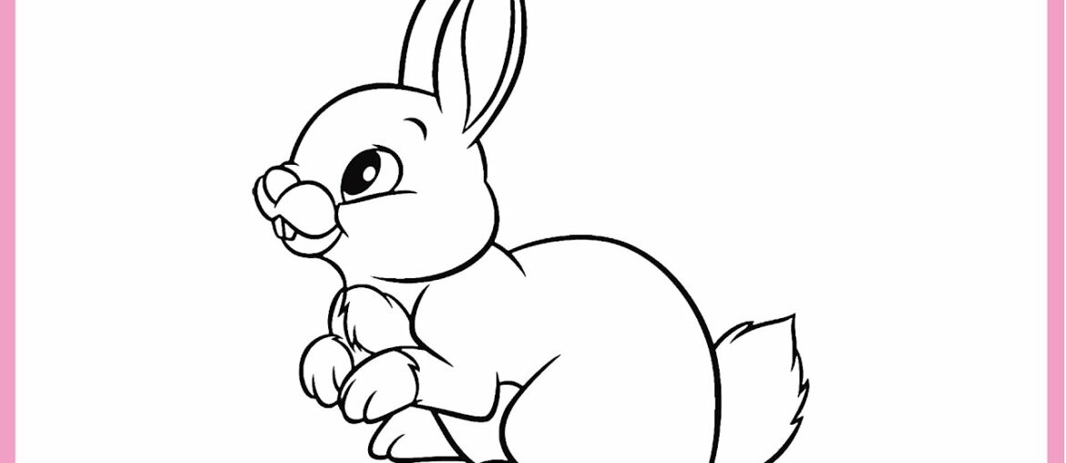 Easy Drawing a CUTE RABBİT  || Coloring Pages For Kids