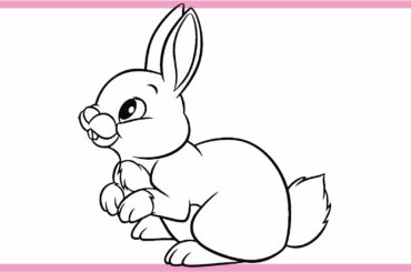 Easy Drawing a CUTE RABBİT  || Coloring Pages For Kids