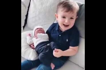 #Boy play with Baby girl, #Cute baby Activities,#Cute baby girl, #tik tok video