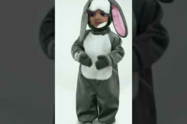 Cute baby rabbit suit dance don't forget to like and subcribe