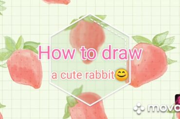 How to draw a cute rabbit 🐰!