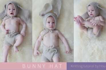 How to knit a cute Bunny Hat for photograph - Hướng dẫn đan mũ tai thỏ cho bé siêu xinh