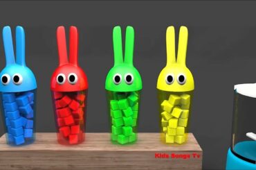Learn Colors With Bunny Mold And Cute Animals Finger Family Rhymes- Kids Sonsg Tv