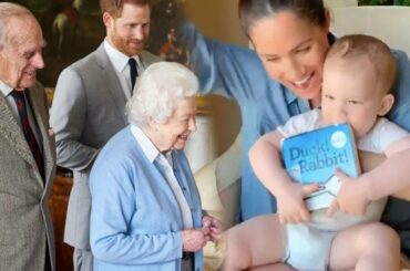Archie Harrison in cute new video playing with rabbits over Queen's visit