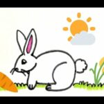 Easy drawing for kids | Baby rabbit drawing | Bunny drawing | Cute rabbit in 10 mins